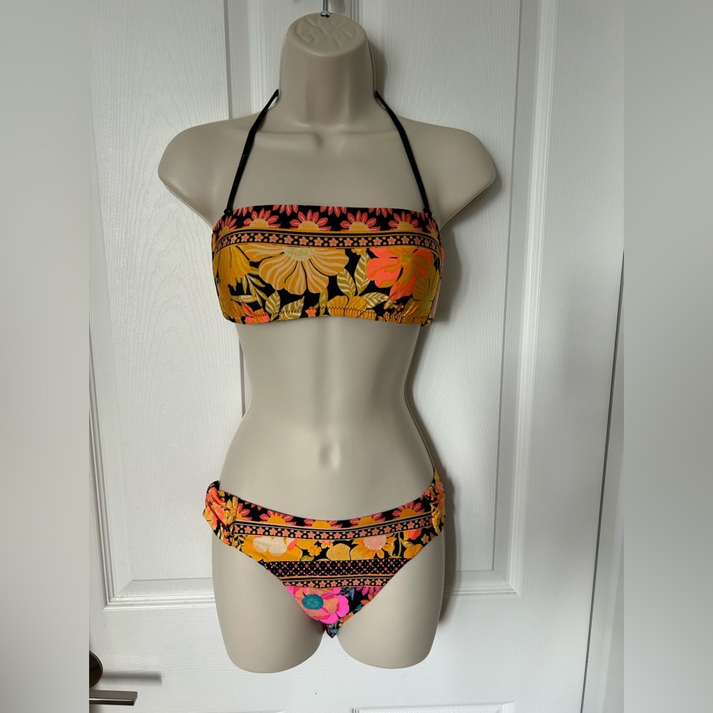 Sunshine 79 Floral Halter Bikini Set - Multicolor
